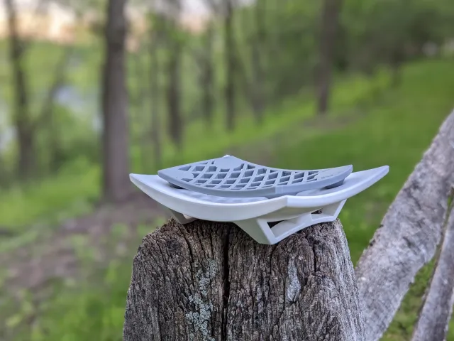 Two Part Stylish Soap Dish