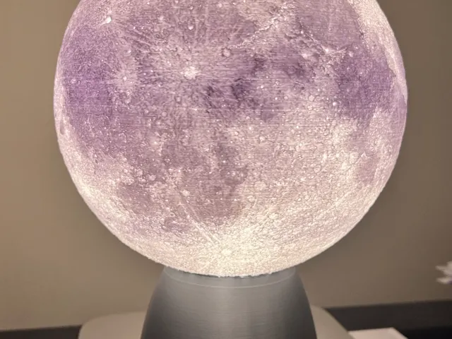 Moon Lamp Stand Bayonet Podest (E26/27 bulb)