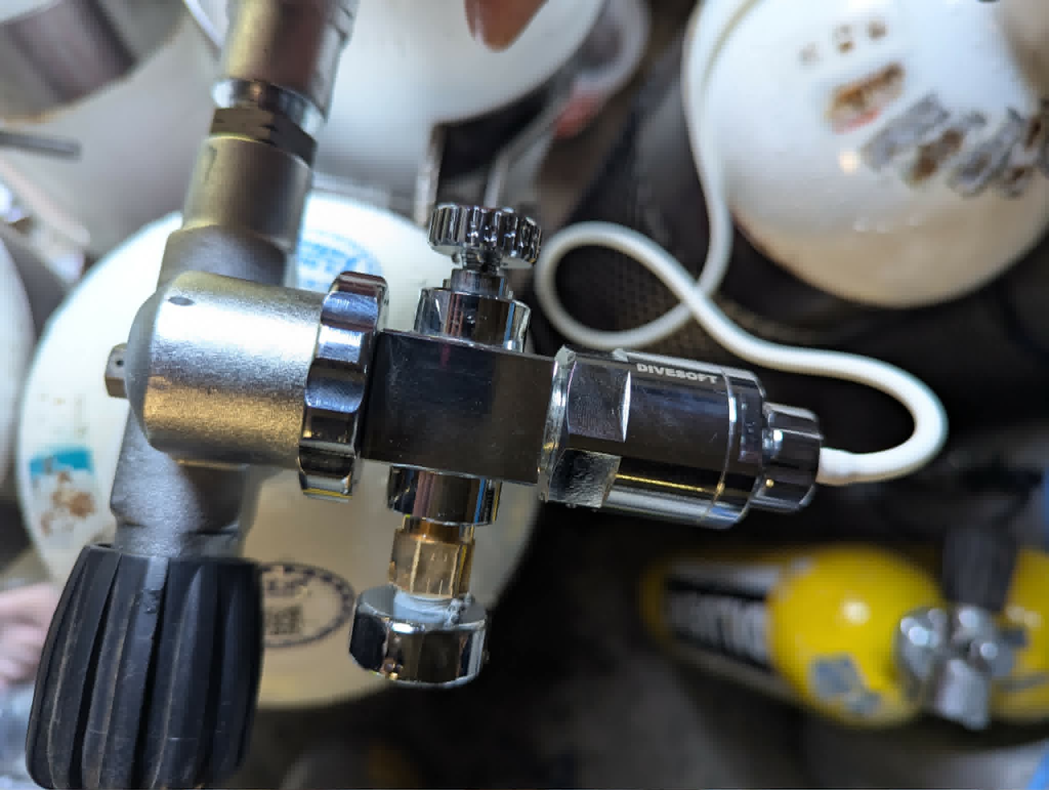DiveSoft Flow Limiter Guage Adapter