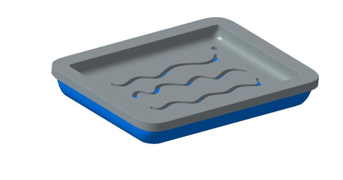2 Piece Soap Dish by Kare423 Download free STL model