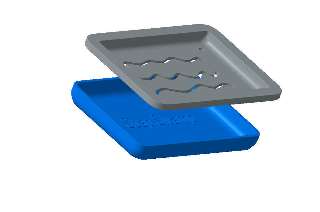 2 Piece Soap Dish by Kare423 Download free STL model