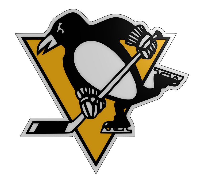 Pittsburgh Penguins Logo by SillyGoose | Download free STL model ...