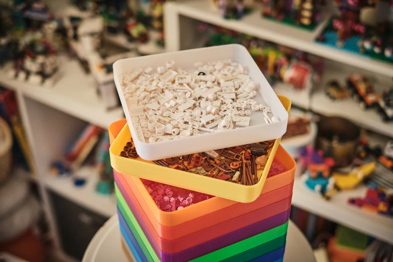Printer Tray As LEGO Storage — Mondo Cherry  Lego storage solutions,  Printers tray, Lego display