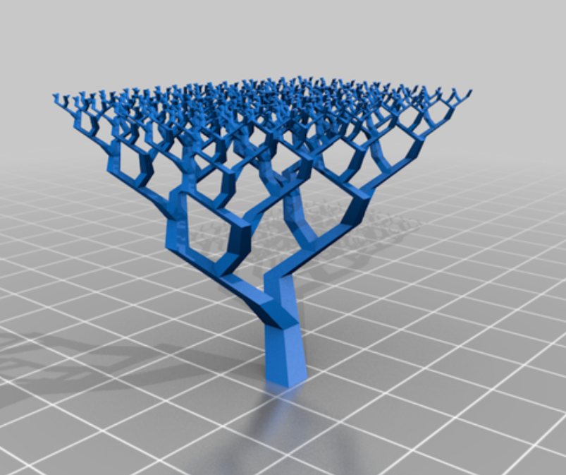 Recursive Tree (Openscad)