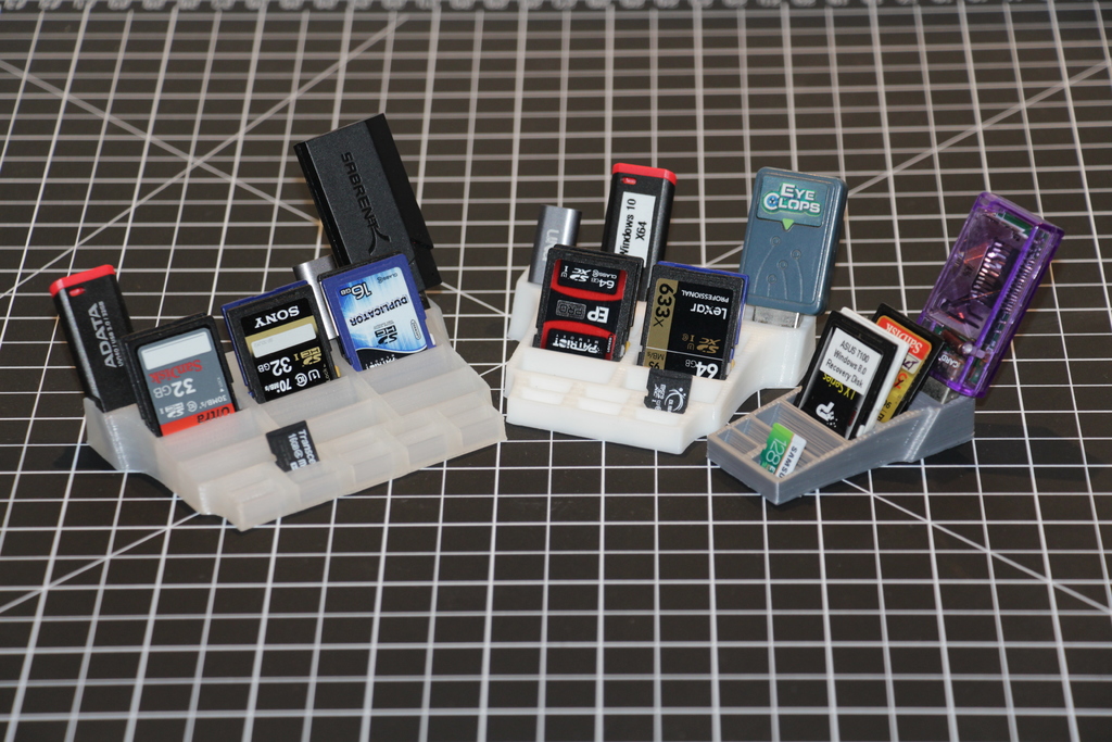 USB, SD, & MicroSD Card Holder - Wide, Medium, & Narrow versions
