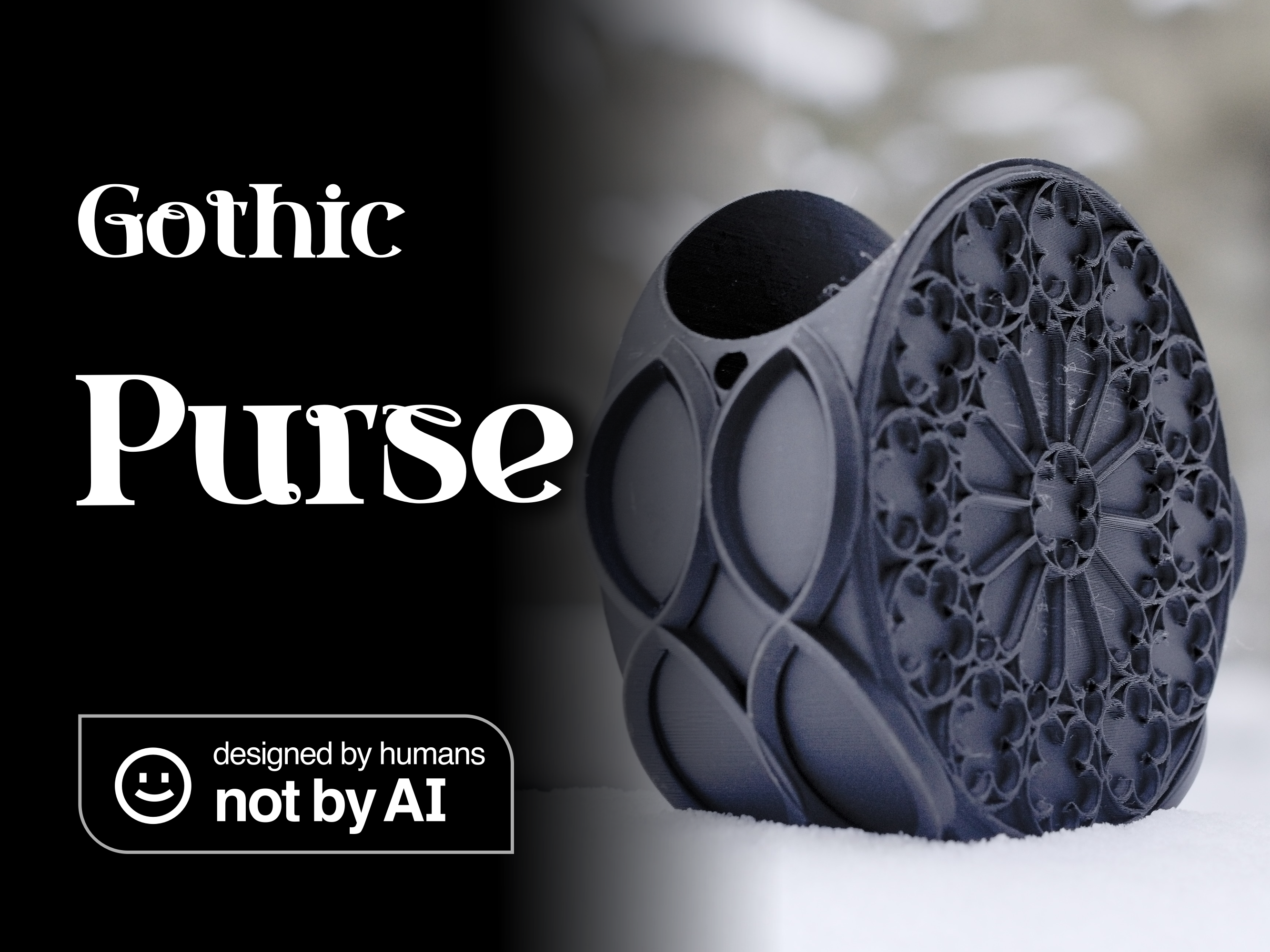 Purse Hardshell Ornamented Rosette