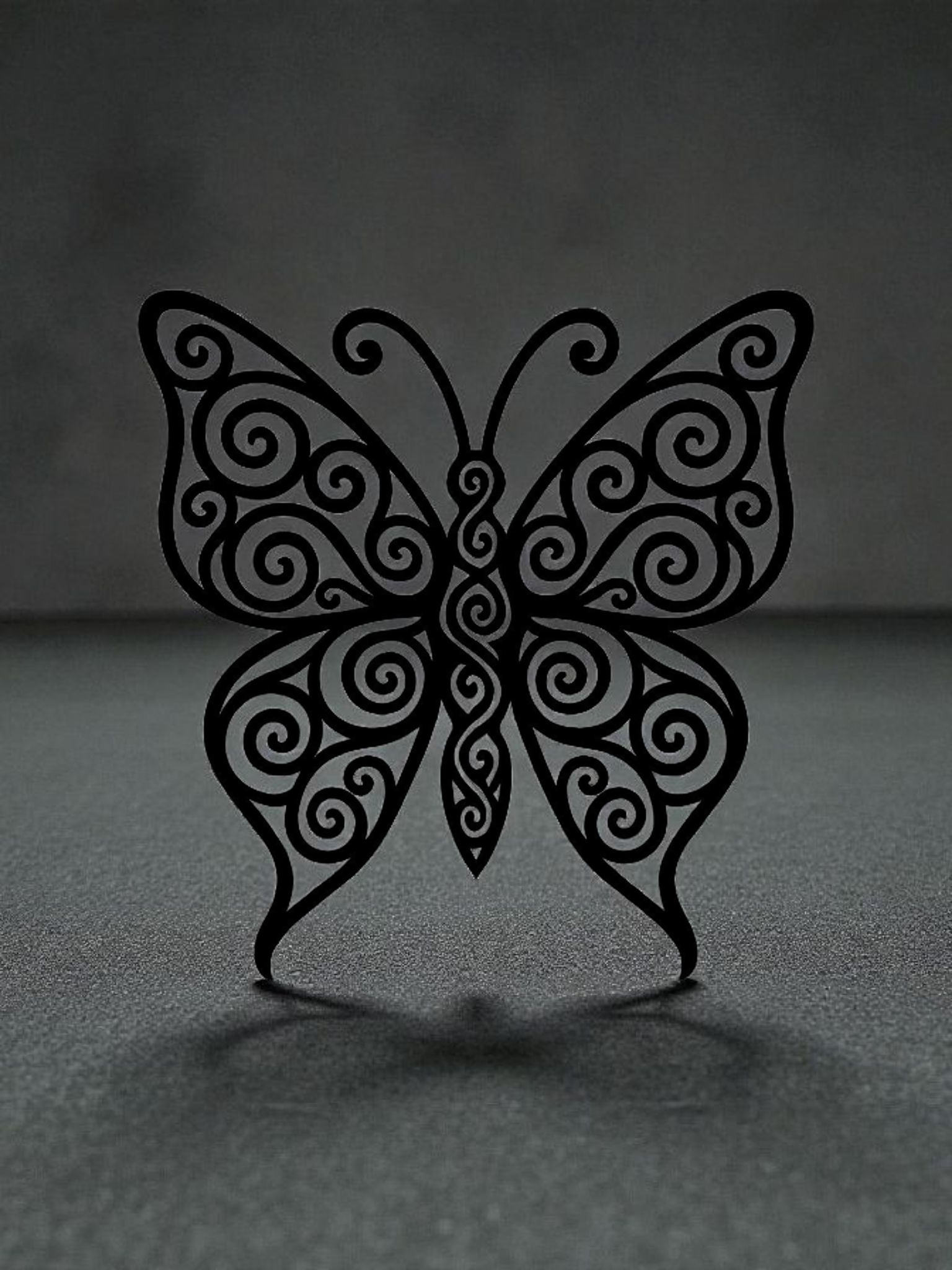 Décoration murale – Papillon tribal (épaisseur 5 mm)