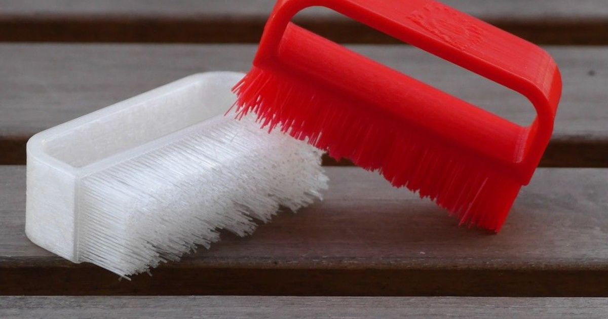 Nail Brush - Fully 3D printed! by SunShine | Download free STL model