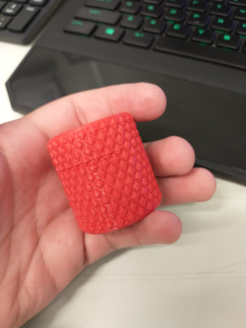 Miniatura 4 do modelo 3D Knurled Container