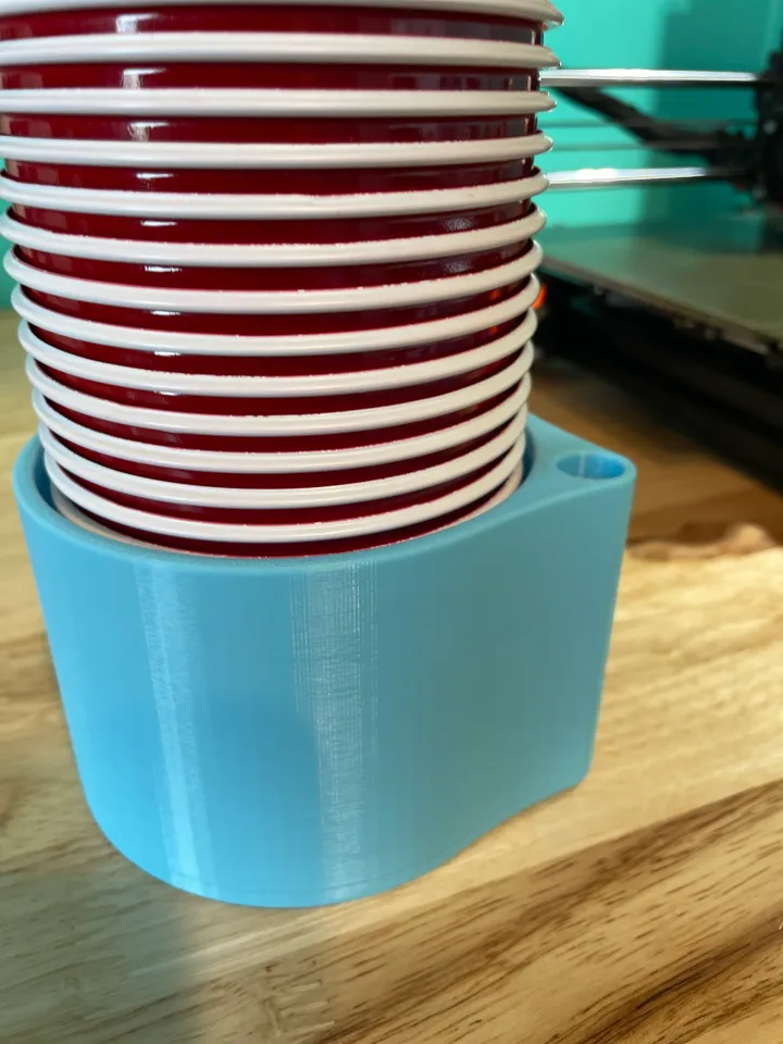 Solo Cup Stand with Sharpie Holder 3D Printed - C23D Manufacturing