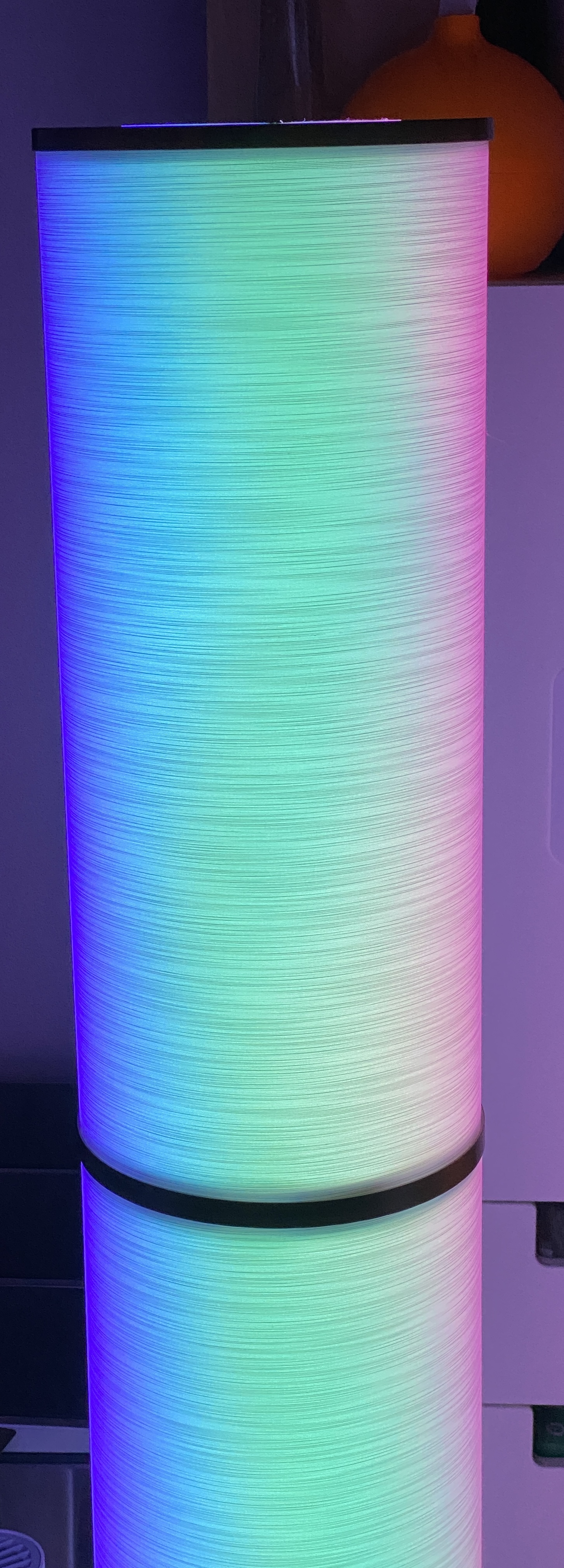 (IKEA Vidja tri zone) 180 degree triple LED stripe pole clamp