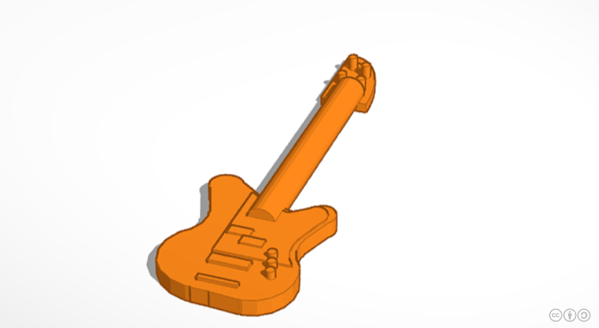 Lego Minifig Compatible Bass Guitar
