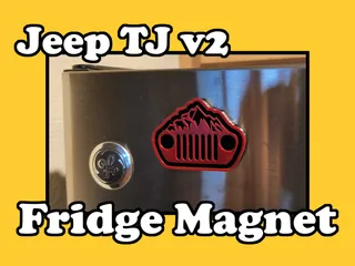 Jeep TJ v2 Fridge Magnet