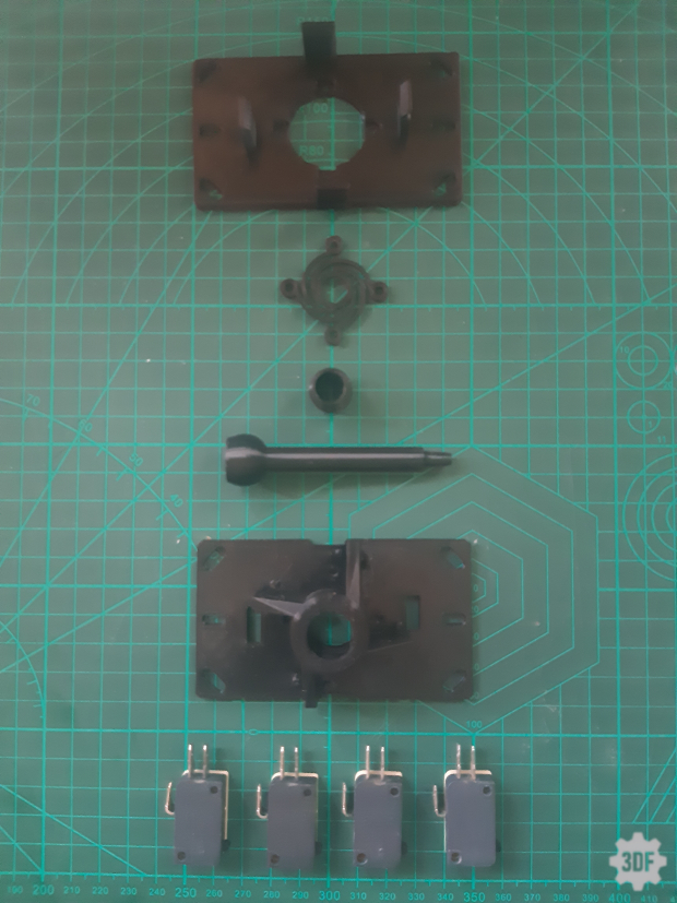 Arcade Joystick Mechanism - 3D printed - STL version by 3DFreeman ...