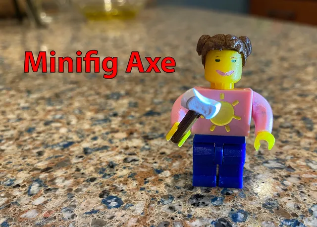 Minifig Double Headed Axe