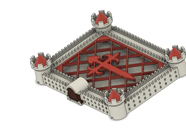 Medieval castle themed soap dish