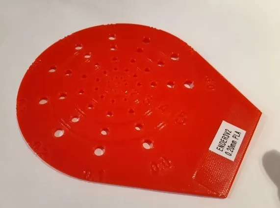 Template for 3D printed holes