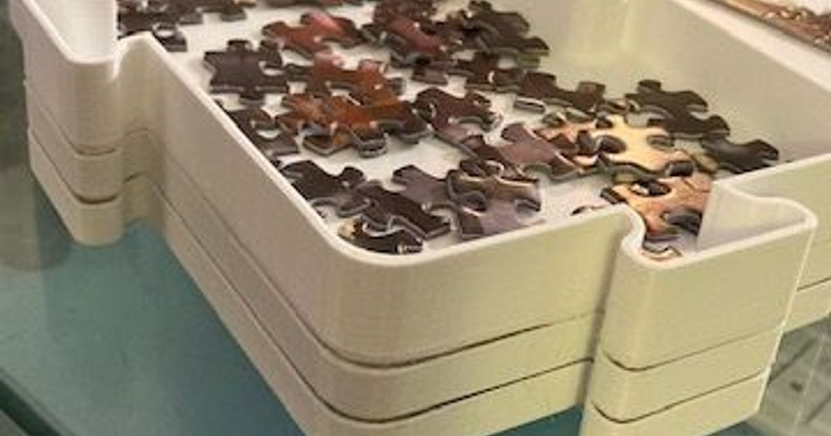 Sorting boxes for Jigsaw puzzles by rubenzilzer Download free STL