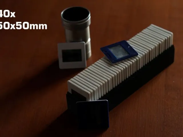 40 35mm film slide container