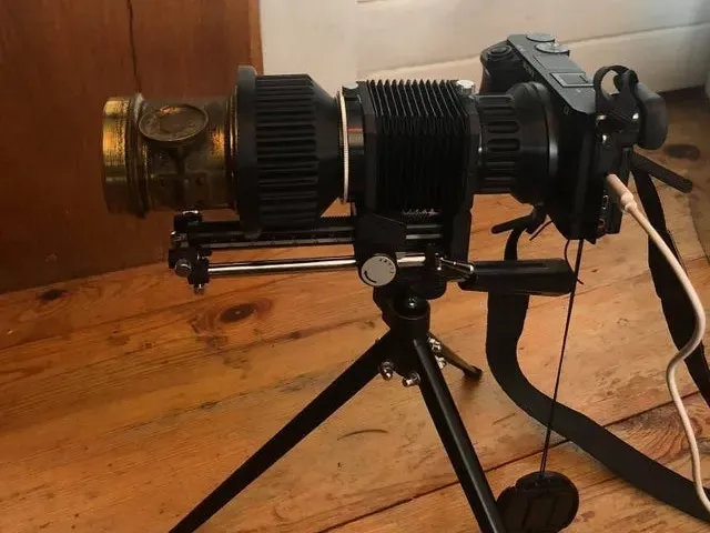 M42 to XIX century brass lens adaptor