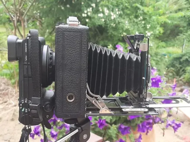 SONY E-mount to 9*6,5cm plate camera adaptor