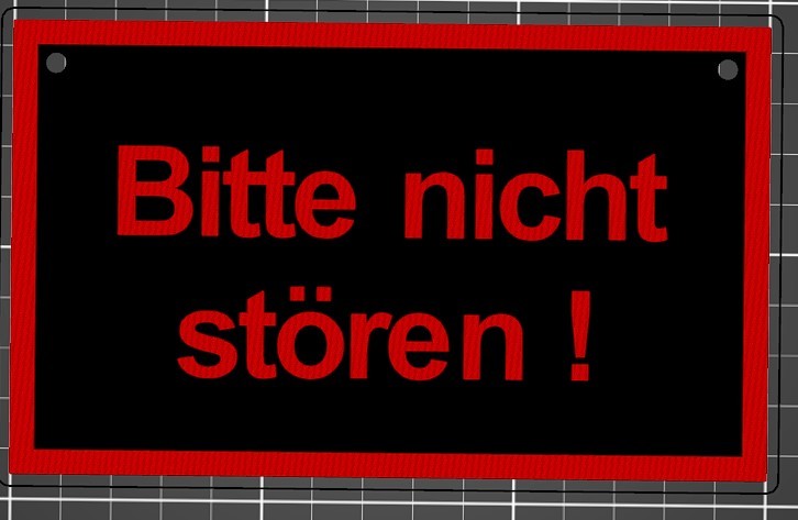 Bitte nicht stören! Schild