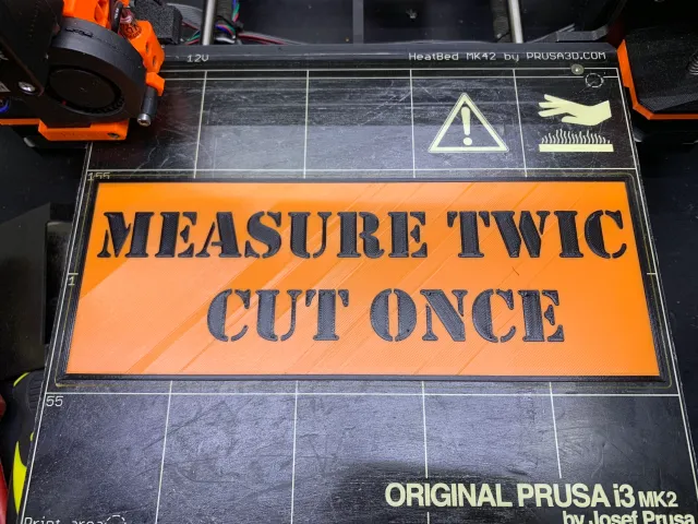 Measure Twic cut once