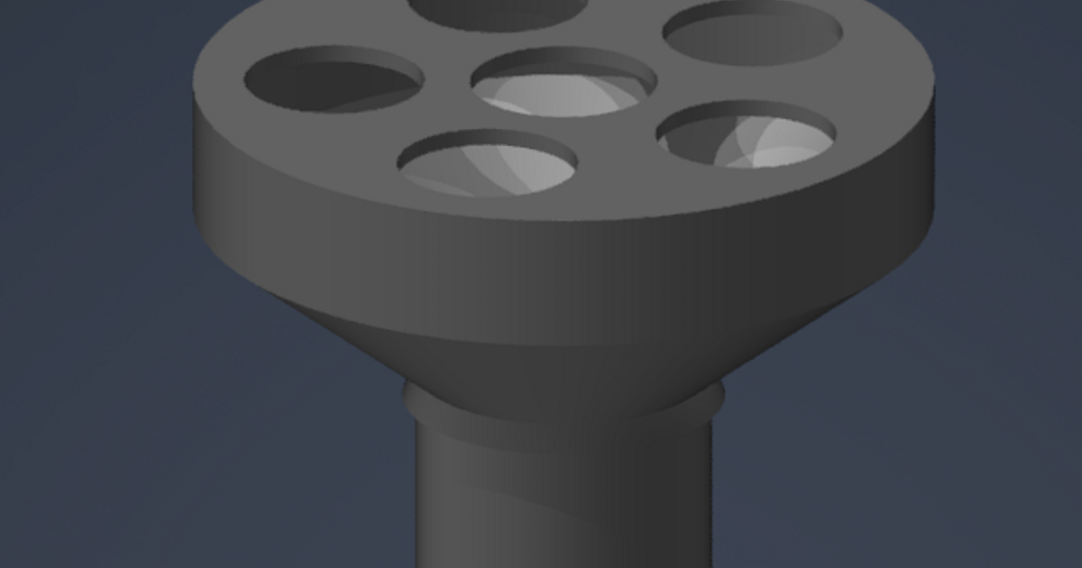 Nicotine shots funnel by konseben Download free STL model