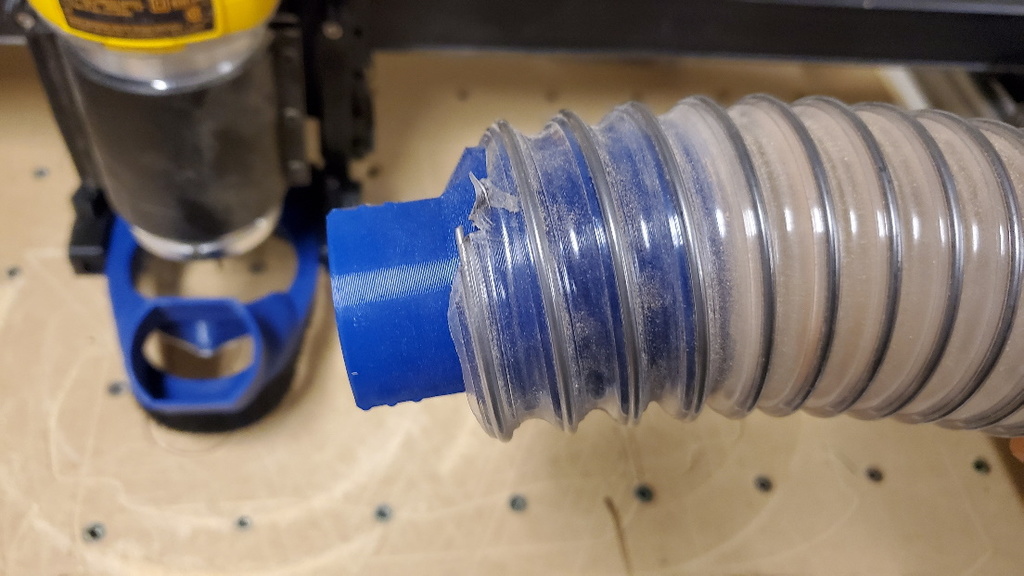 PwnCNC 2.5in Threaded Hose Adapter by Jzooor Download free STL model