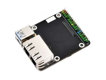 Waveshare Mini Dual Gigabit Ethernet Base Board for CM5 case