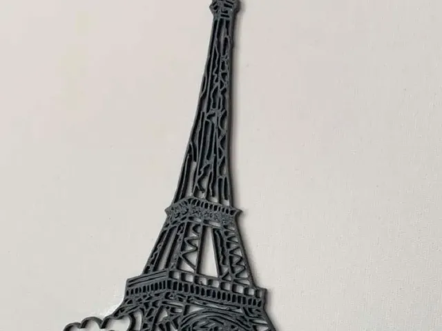 eiffel tower wall decor 2d