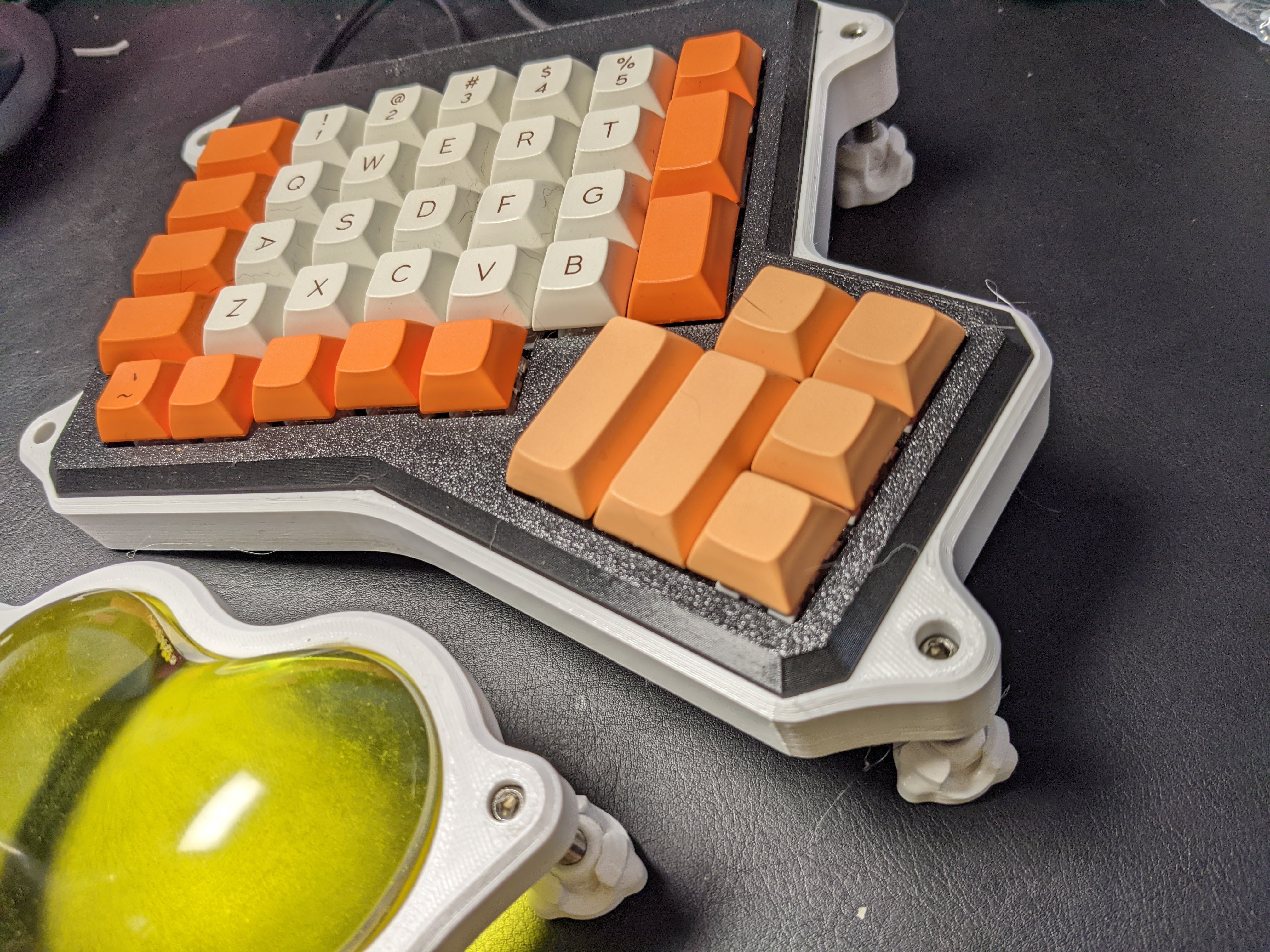 Ergodox PrintDox keyboard case tilt adjustment