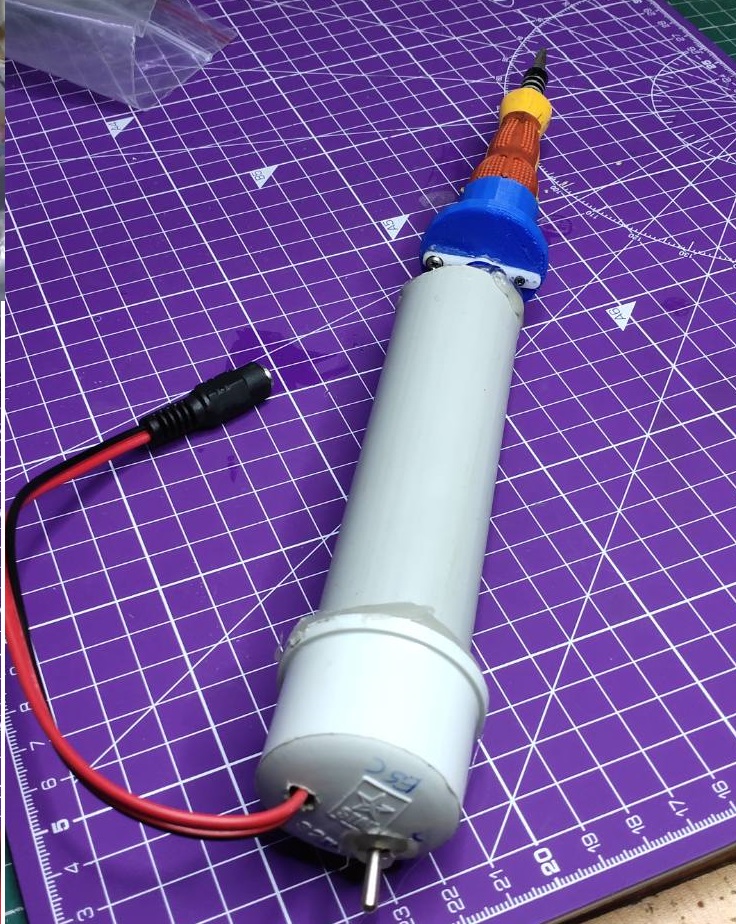 3D Printed Electric Screwdriver-Fitting