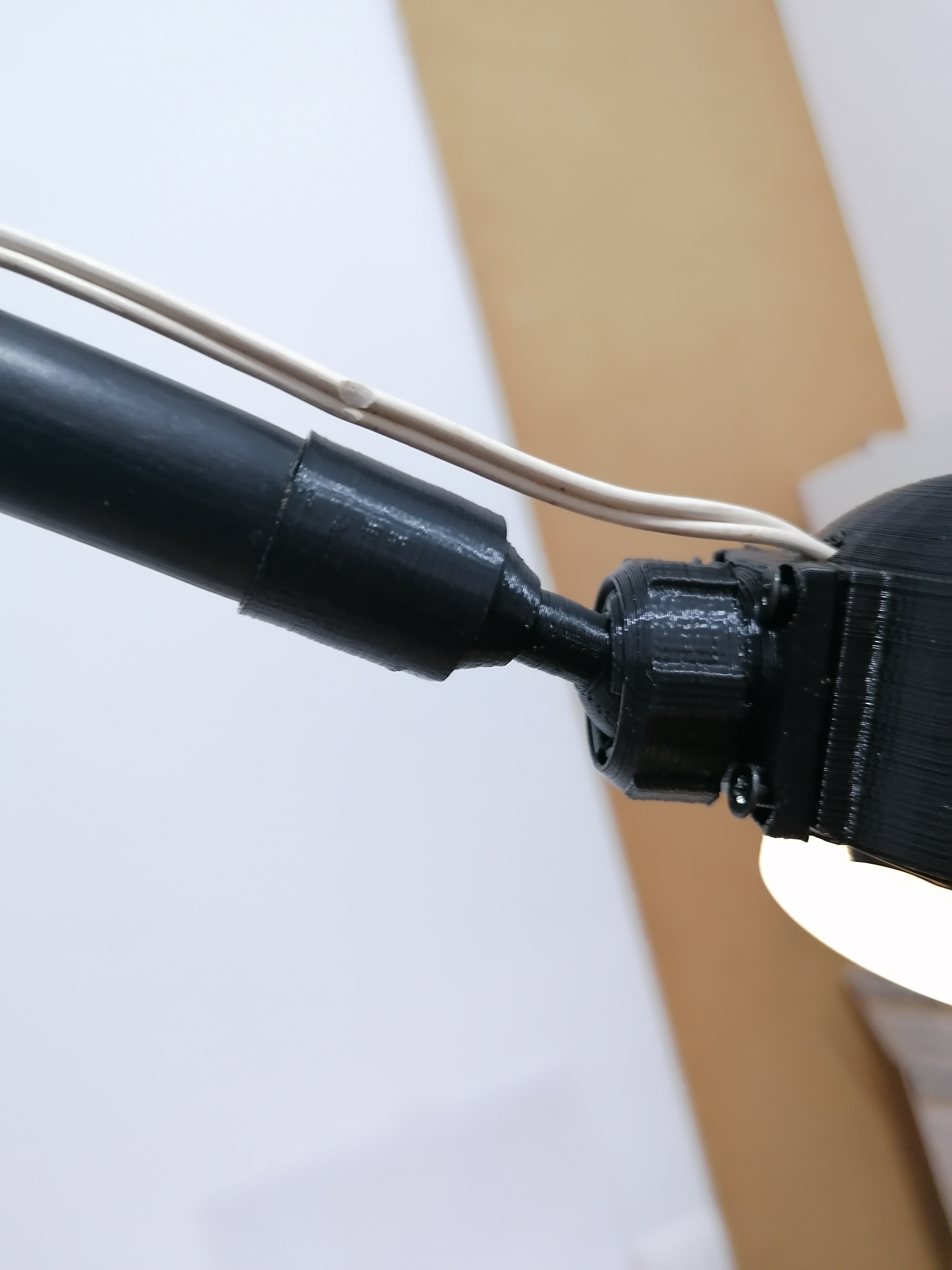 Rótula 360º para lámpara de tubo PVC