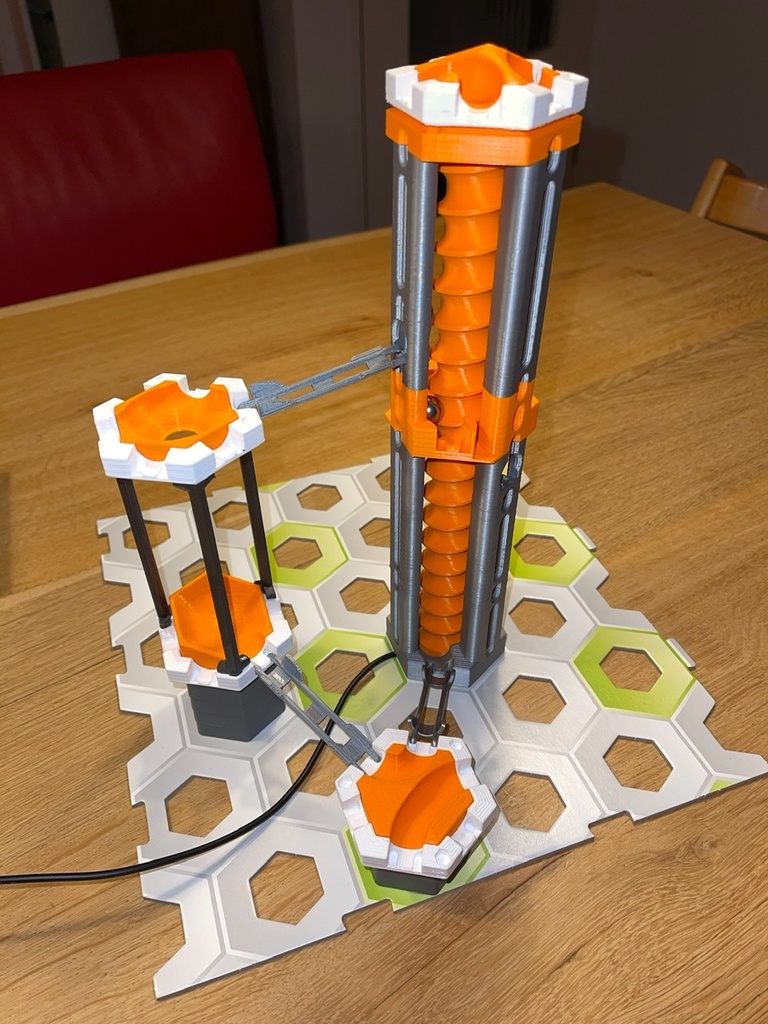 Gravitrax Compatible Electric Lift up to 22 Cm High 3D Printing 