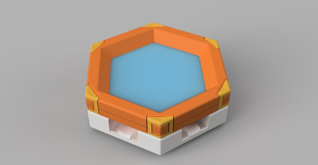 Miniatura 2 do modelo 3D Marble track - Trampoline (Gravitrax compatible when using my 6 exit basic tile)