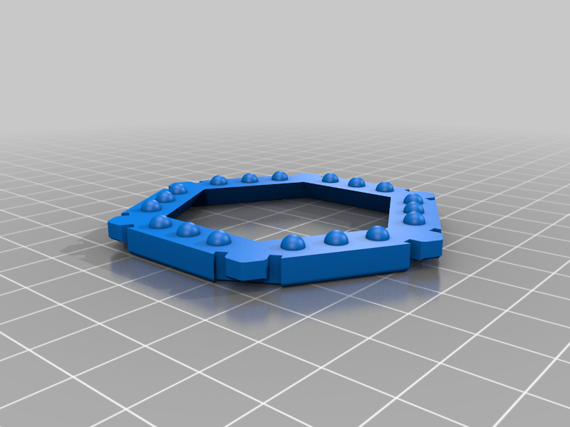 Miniatura 5 do modelo 3D Marble track - Trampoline (Gravitrax compatible when using my 6 exit basic tile)