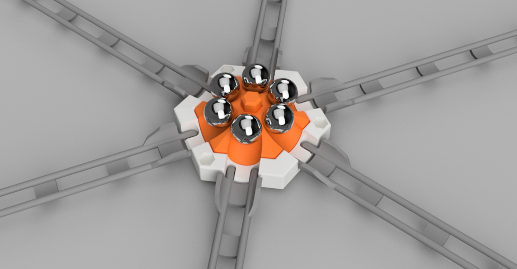 Marble track - 6 balls starter (or 12) (Gravitrax compatible when using my 6 exit basic tile)