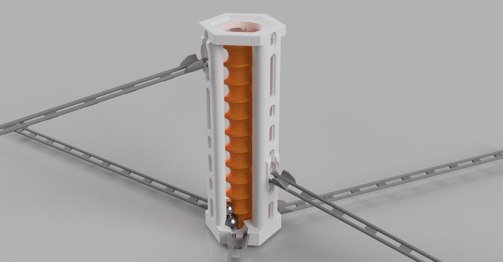 Marble track - motorized lift - v3 - stand-alone height adjustable Gravitrax compatible!