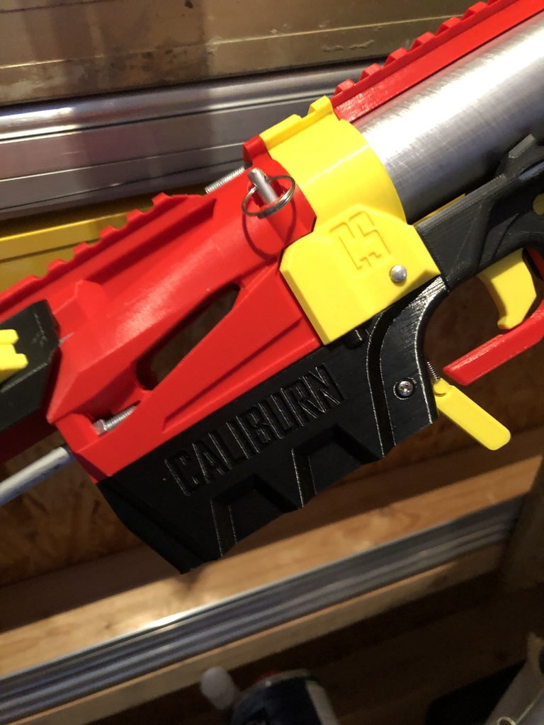 Caliburn upgrade to use OD: 40mm ID: 36mm (metric) aluminium plunger tube including the new takedown magwell design