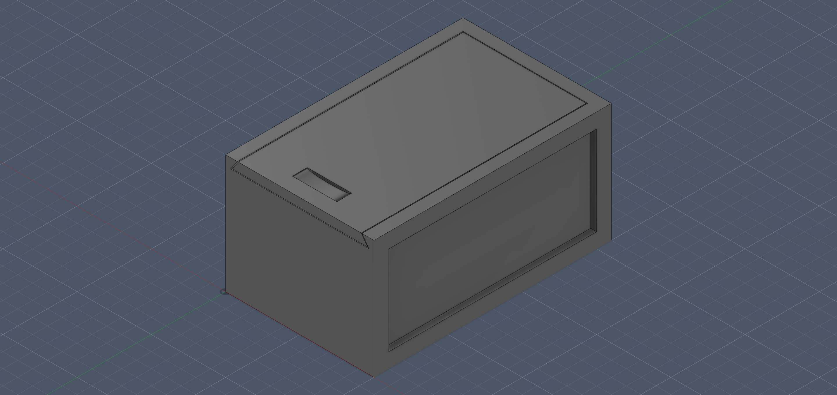 A model lid sliding box