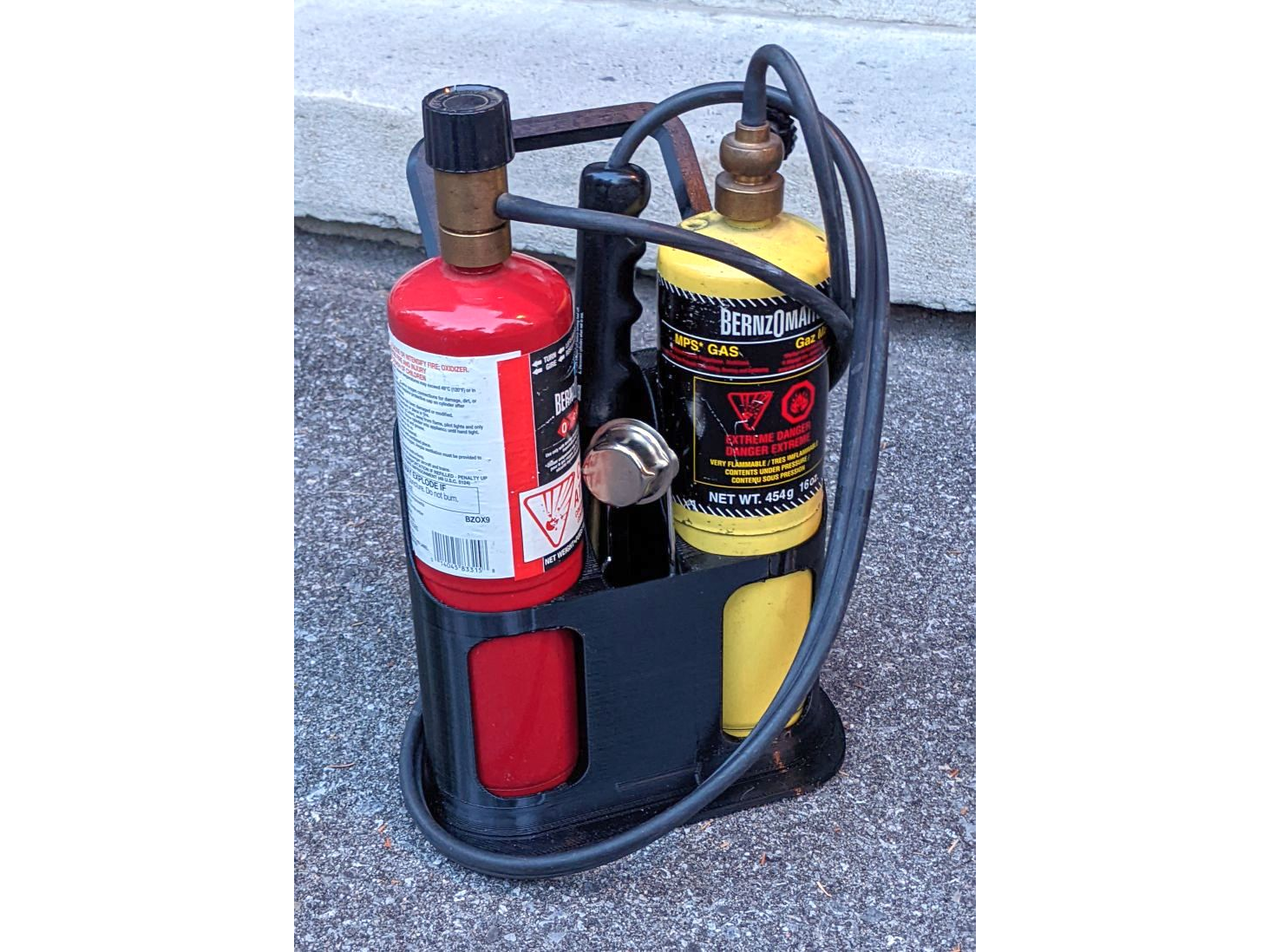 Oxy-Mapp / Oxy-Propane Tank Holder 3D model
