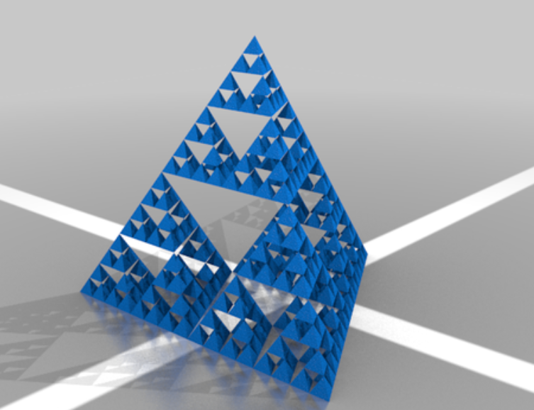 3D Sierpinski generator (Openscad)