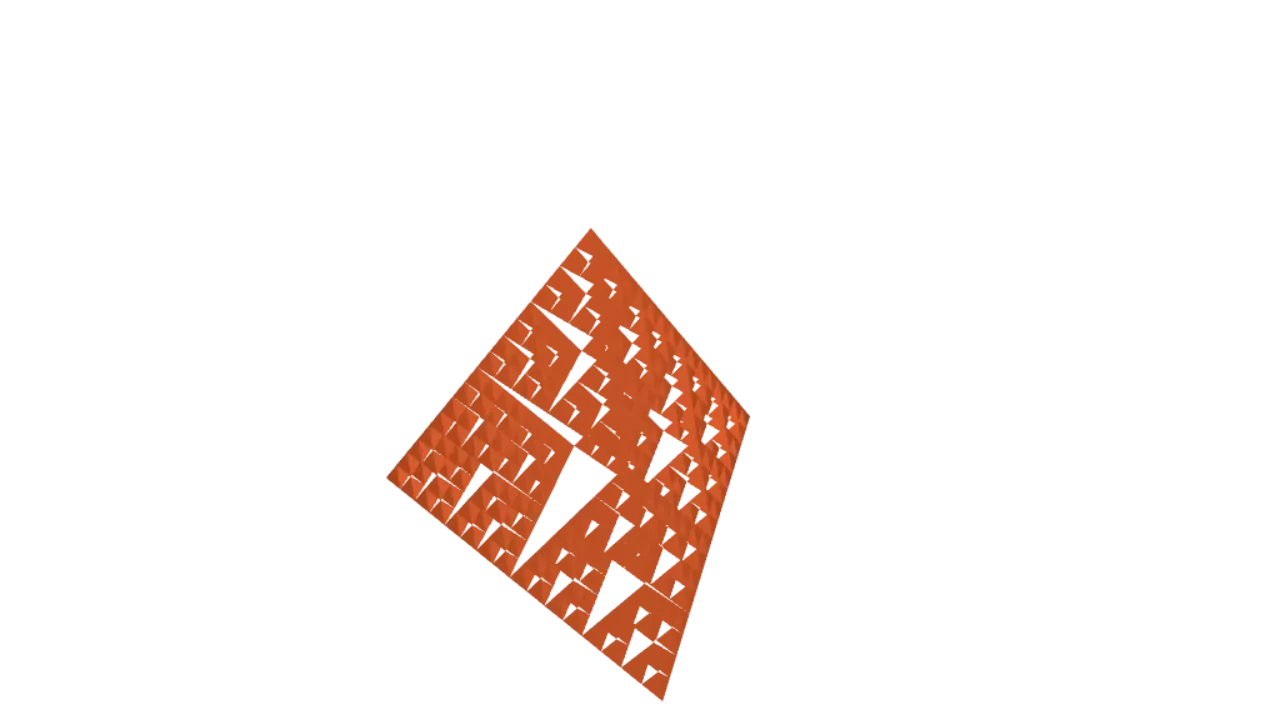 3D Sierpinski generator (Openscad) by Openscaddad | Download free STL ...