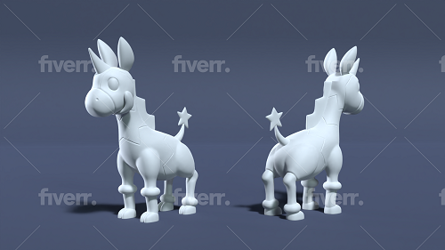 Miniatura 2 do modelo 3D Tuxemon cute okapi monster - Mystikapi