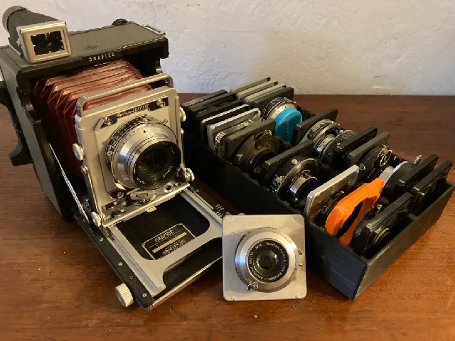 Lens Board Organizer, Century Graphic. (2x3 Baby Graflex)