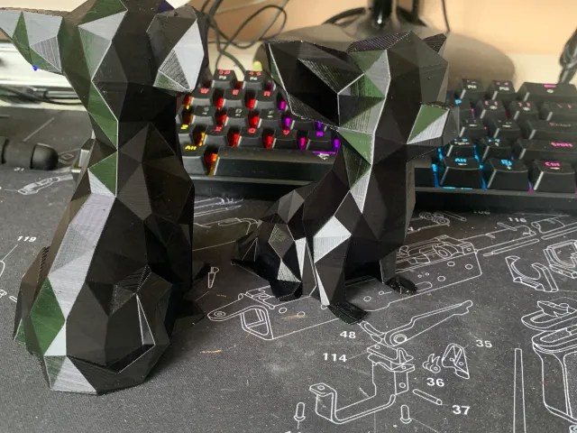 Čivava - Low poly chihuahua (Decoration)(No Supports!) FIXED