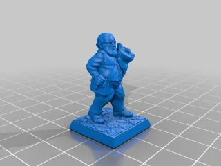 Stan the Explorer 28mm (supportless, FDM friendly) by Brite Minis ...