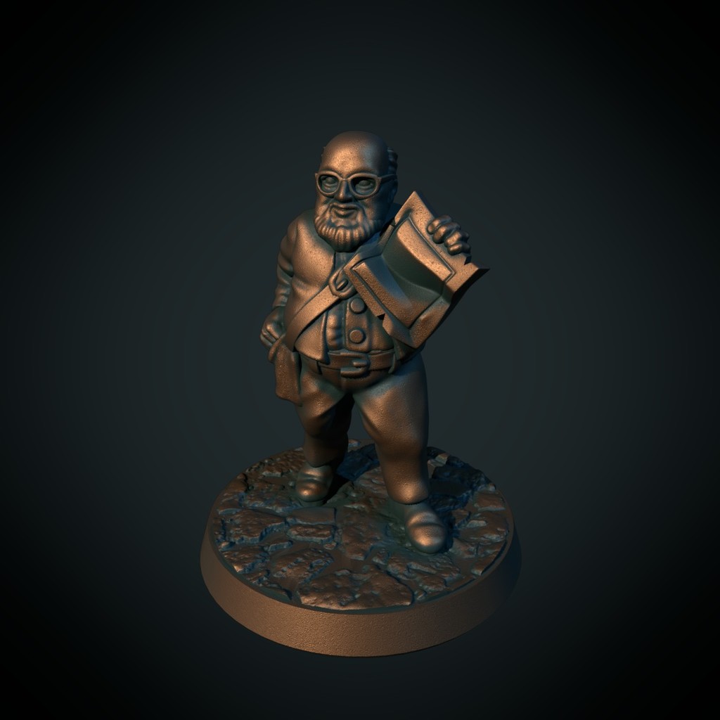 Stan the Explorer 28mm (supportless, FDM friendly)