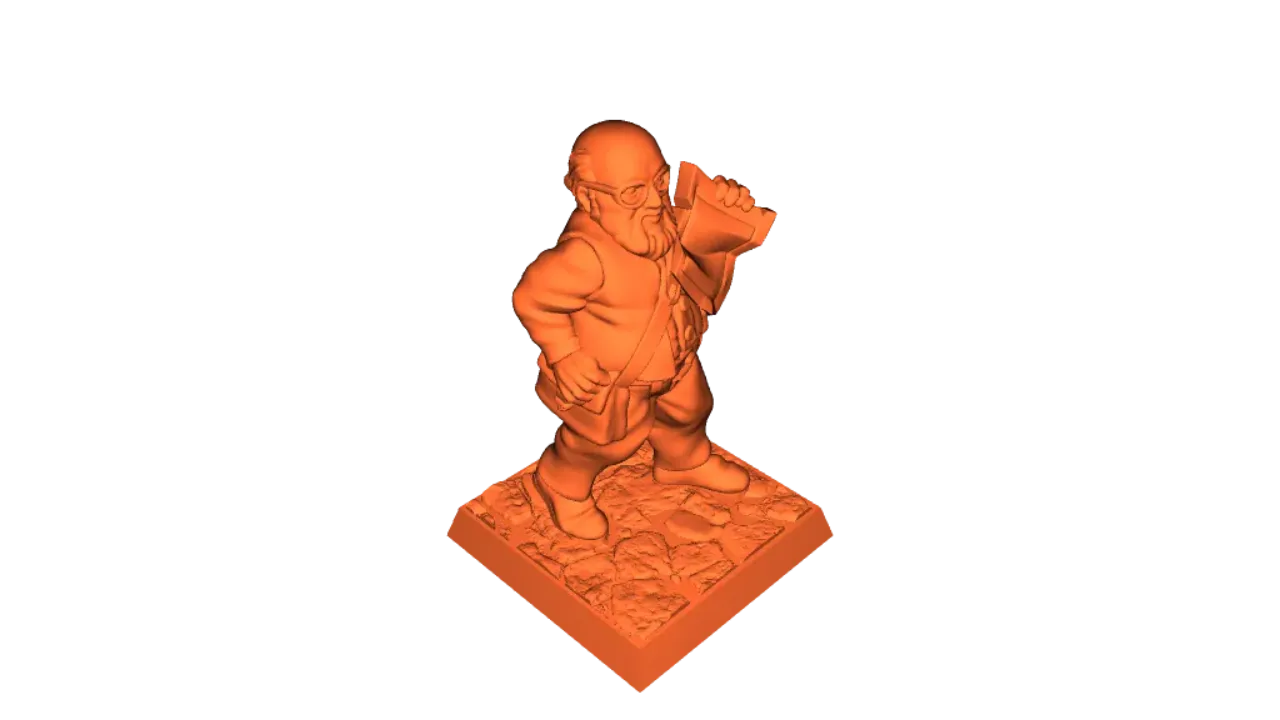 Stan the Explorer 28mm (supportless, FDM friendly) by Brite Minis ...